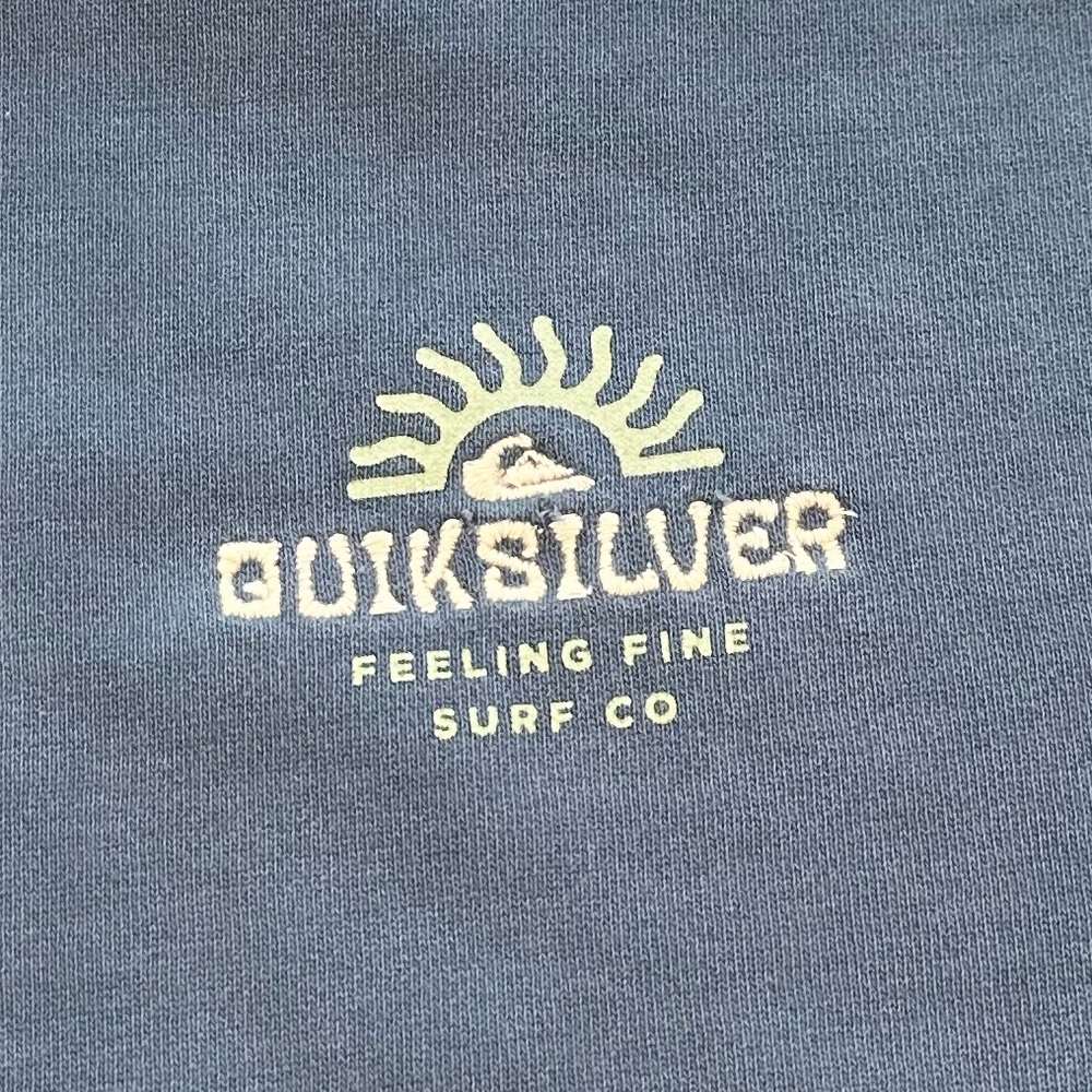 Quicksilver Hoodie Pullover Sweatshirt Sweet as Slab Blue Men’s Size Medium - Picture 2 of 9